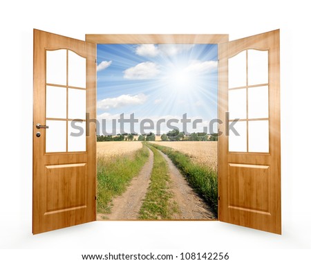 Open the door to way the field