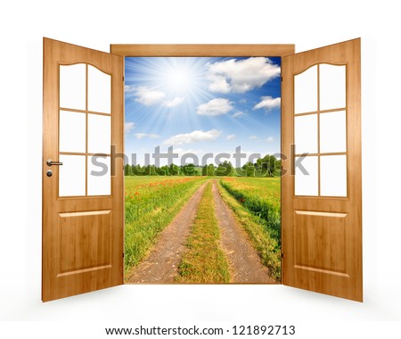 Open the door to way the field