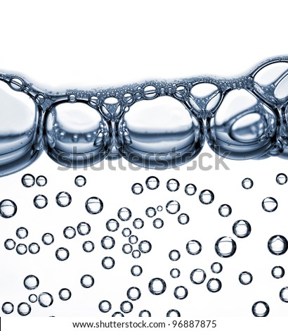 water bubbles isolated