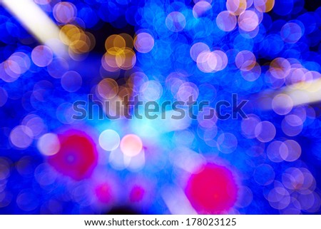 Christmas lights and glittery background