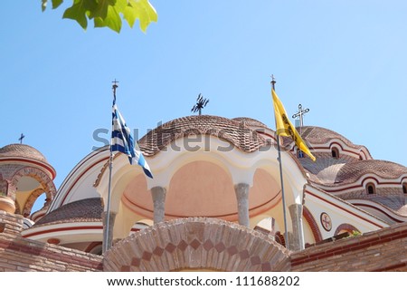 The Monastery of Archangel Michael with a part of Holy Nail from the crucifixion of Jesus Christ, Thassos island, Greece