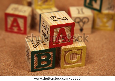 Wooden Alphabet BLocks