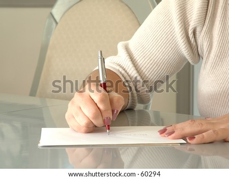 Person Writing