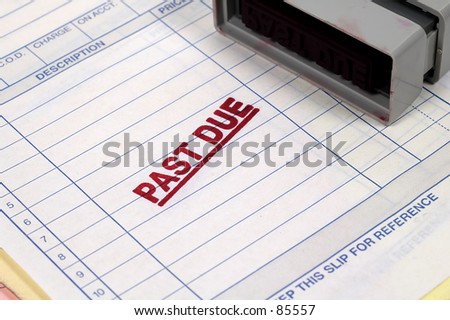 Invoice and Past Due Stamp