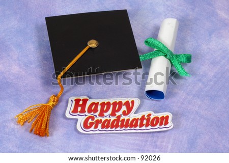 Graduation Cap and Diploma