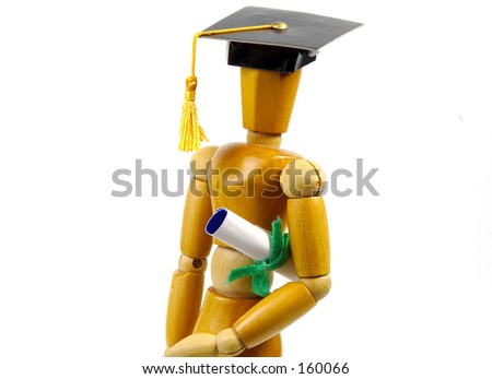 Mannequin With Cap and Diploma