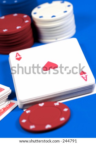 Deck of Cards and Poker Chips.