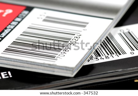 Barcodes on Magazines. barcode