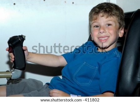 Child in a Flight Simulator