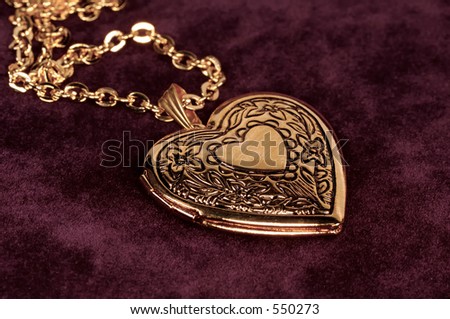 Gold Heart Shape Locket