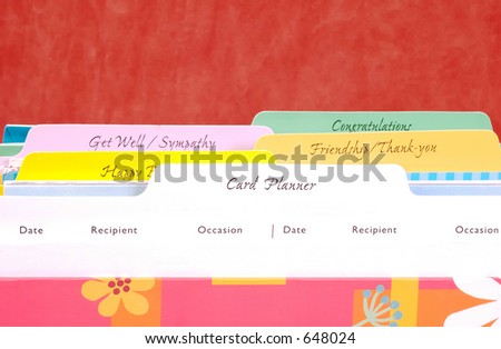 Greeting Card Organizer
