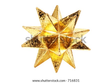 Gold Decorative Christmas Star