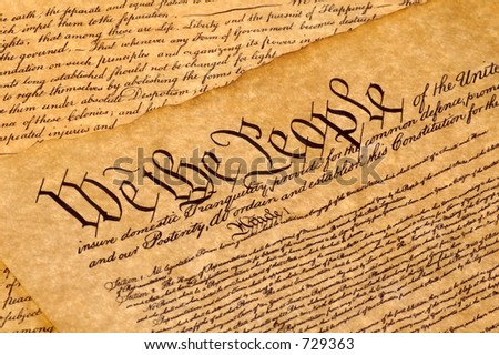 declaration of independence signatures. stock photo : Declaration of