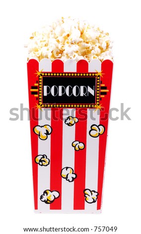 Isolated Popcorn Bucket - Clipping Path