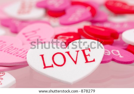 Photo of a Foam Heart With The Word Love