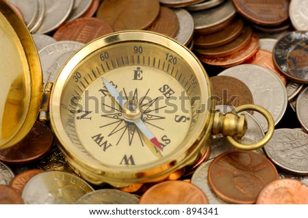 Compass and Money -  Money Concept
