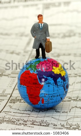 On Top of The World Business Concept