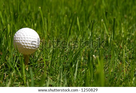 Golf Ball and Tee