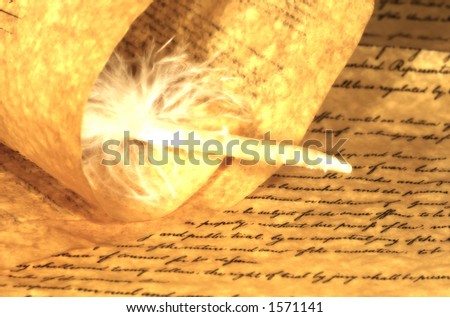 Parchment Paper and a Feather