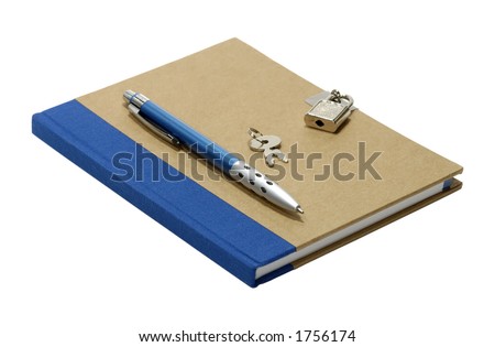 Isolated Journal With a Lock and Key