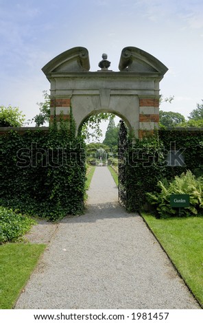 Photo of a Outdoor Garden Entrance - Garden Pathway