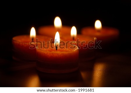 Photo of Several Tea Light Candles