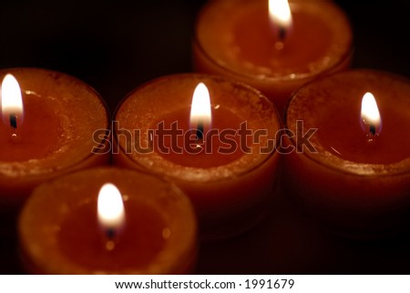 Photo of Several Tea Light Candles