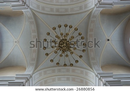 Ornate Dome Ceiling in old church