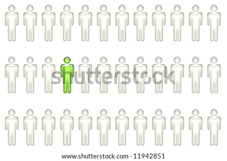 Individual With Leadership Qualities on White Background
