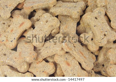 Dog Biscuits Snack Treats Taken as Full Background