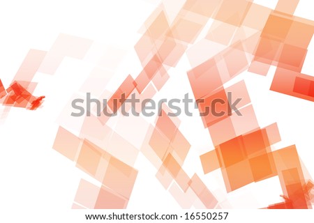 Orange Mechanical Tech Blocks Abstract Wallpaper Background