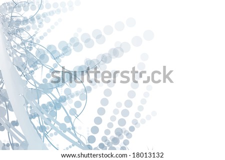 Abstract Billboard Background With Copyspace in blue and white