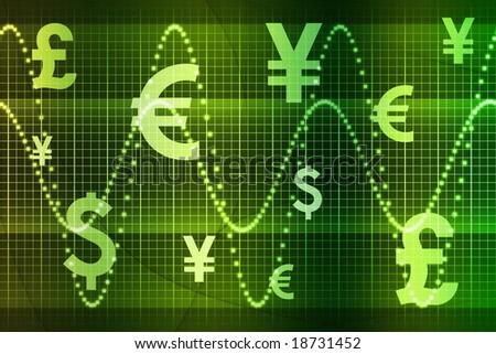 Green World Currencies Business Abstract Background Wallpaper