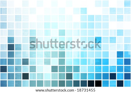 Blue Simplistic and Minimalist Abstract Block Background