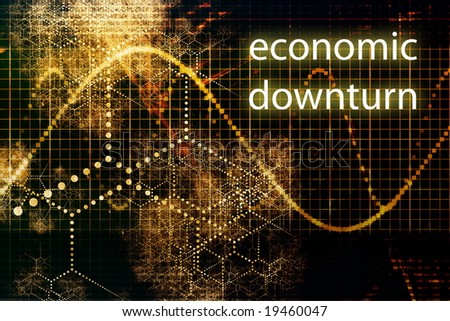 Economic Downturn Business Concept Wallpaper Presentation Background