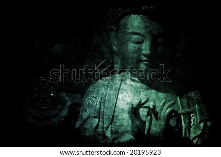 peaceful background wallpaper. stock photo : Chinese Temple Abstract Background Wallpaper in Color Tones
