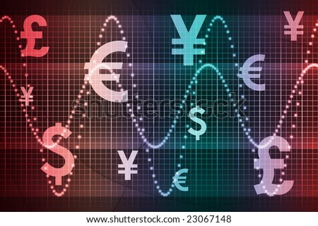 Gradient World Currencies Business Abstract Background Wallpaper