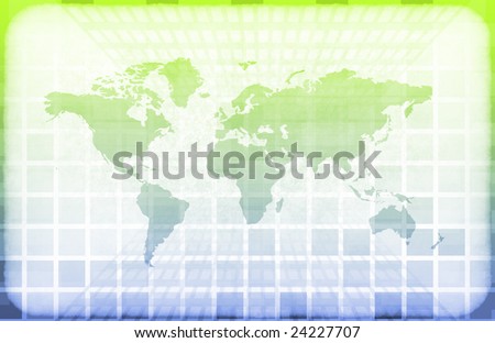 Grunge Map on a Information Technology Abstract