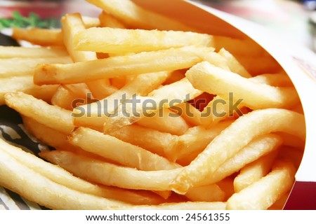 French Fries a Golden Fast Food Meal Snack