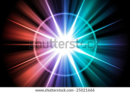 abstract wallpaper rainbow. stock photo : Rainbow Star