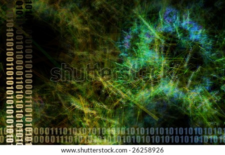A Green Medical Science Futuristic Technology Art