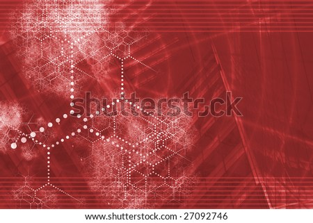 Red Technology Internet Connected Background Abstract Wallpaper