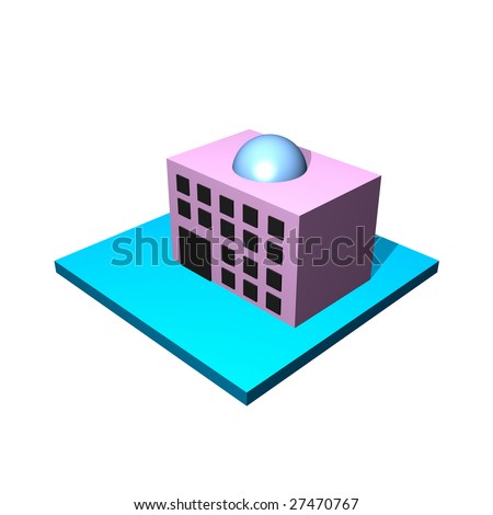 office building clip art. stock photo : Office Building