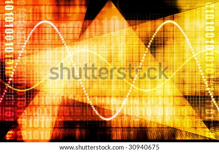 A Finance Spreadsheet Tech Graph Art Background