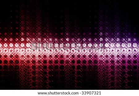 Glowing Colorful Dots as a Abstract Background