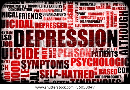 Severe Depression Medical Mental State Background