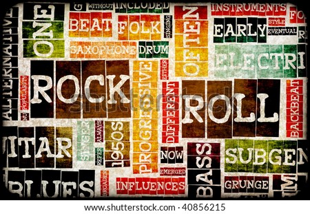 wallpaper rock n roll. stock photo : Rock and Roll