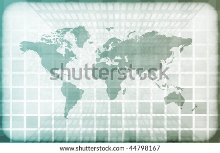 Grunge Map on a Information Technology Abstract