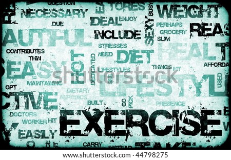 Exercise Fitness Lifestyle as a Background Art