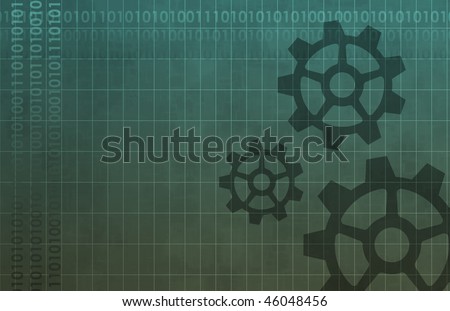 Mechanical Background Art Data Design Abstract